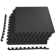 Fitvids Puzzle Mat in EVA Foam per MMA, Esercizi, Ginnastica e Palestra Domestica, 3/4" di Spessore, 24 Piedi Quadrati