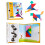 Coogam Ταξιδιωτικό Παζλ Tangram - Μαγνητικό Βιβλίο Σχημάτων για Παιχνίδι στο Δρόμο 1