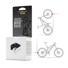Hornit CLUG Bike Clip Storage Rack & Mount System - 's Werelds kleinste fietsenrek voor binnen- en buitenfietsopslag - Beschadigt de velgen niet - Ro