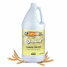 Zoos Pet Shampoo per cani con farina d'avena per gatti e animali domestici, idrata la pelle a rapido assorbimento e fornisce sollievo alla pelle