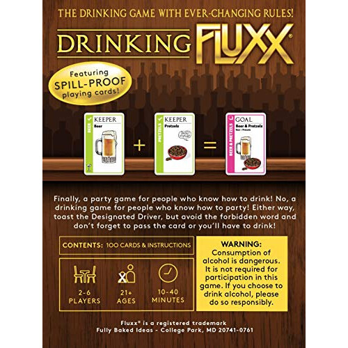 Fully Baked Ideas Drinking Fluxx Board Games 2