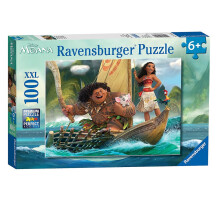 Ravensburger Disney Moana One Ocean One Heart 100-delige Puzzel voor Kinderen - Elke Puzzelstuk is Uniek