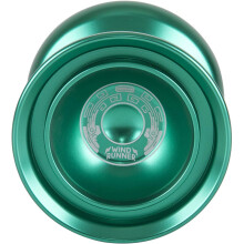 Duncan Toys Windrunner Yo-Yo [Vert] - Yo-Yo Pro en Aluminium Unresponsive avec Double Bord, Roulement Concave