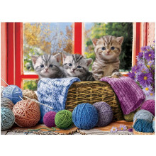 EG65005500 - Eurographics Puzzle 500 Pc - Knittin Kittens