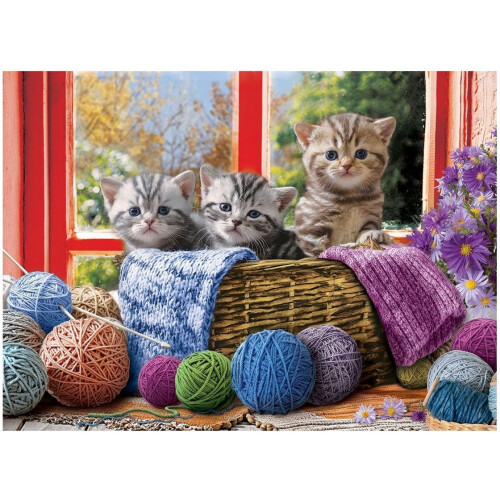 EG65005500 - Eurographics Puzzle 500 Pc - Knittin Kittens