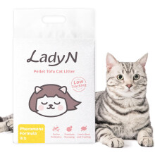 Lady N Cat Attract Tofu kattenbakvulling - formule met natuurlijke lokstof voor kattenbaktraining Kalmerend feromoon voor huizen met meerdere katten