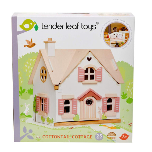 Casa de bonecas com móveis - Tender Leaf Toys - Coelho - Branco - Misto 1