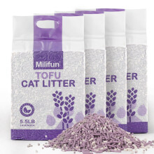 Tofu kattenbakvulling Stofvrij kattenbakvulling Ultra-absorberende klonterende kattenkorrelbakvulling Sneldrogend lavendel kattenbakvulling Geurbestr