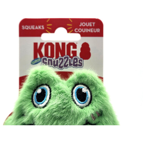 KONG KONG Snuzzles Kiddos Mini Squeaker Hondenspeelgoed Extra Klein (Kikker) 1
