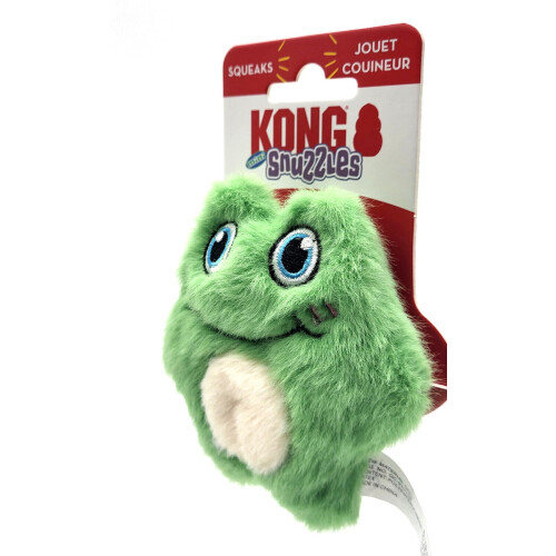 KONG KONG Snuzzles Kiddos Mini Squeaker Hondenspeelgoed Extra Klein (Kikker) 2