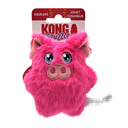 KONG KONG Snuzzles Kiddos Mini Squeaker Hondenspeelgoed Extra Klein (Varken)