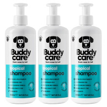Shampoo per cani tropicale di Buddycare | Shampoo per la pulizia profonda dei cani | Profumato tropicale | con Aloe Vera e Pro Vitamina B5 (50,72