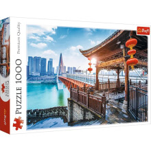 Trefl Chongqing, Chine Puzzle de 1000 Pièces 27"x19" Imprimé, Puzzle DIY, Amusement Créatif, Classique pour 12 Ans et Plus