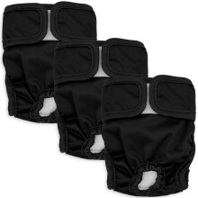 WELOMELO Wasbare hondenluiers voor dames, 3 stuks Premium herbruikbare luiers voor hittebestendige honden - Zeer absorberend voor ongetrainde puppy's