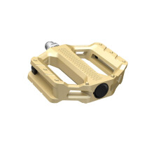 (Pair, Gold) Shimano Pedals PD-EF202 MTB Flat Pedals