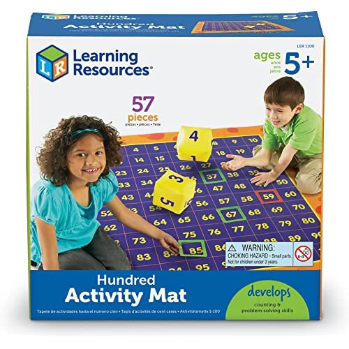 Learning Resources Learning Resources LER1100 Hip Hoppin Hundred Mat