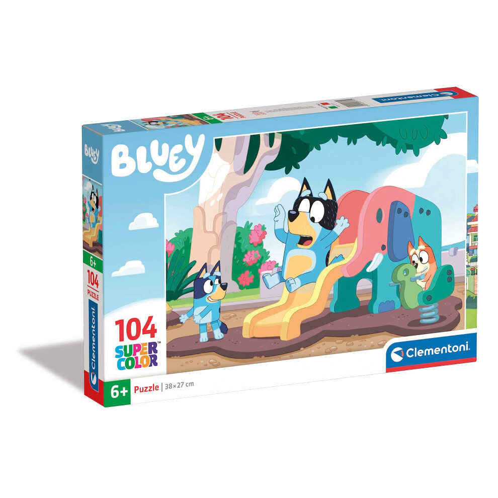Clementoni Bluey Puzzle Of 104 Pieces - Version 3 - 34.3 X 24.3 X 3.5 Cm