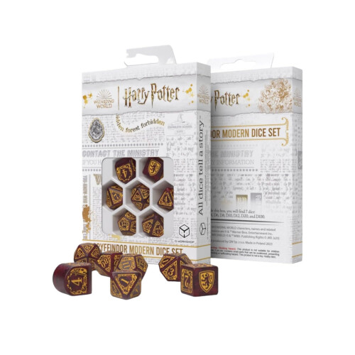 Dadi Moderni Gryffindor Harry Potter Rossa