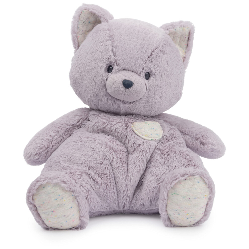 Gund Baby Oh So Snuggly Kitten Large Plush Stuffed Animal For Babies And Infants, 12.5” Lavender