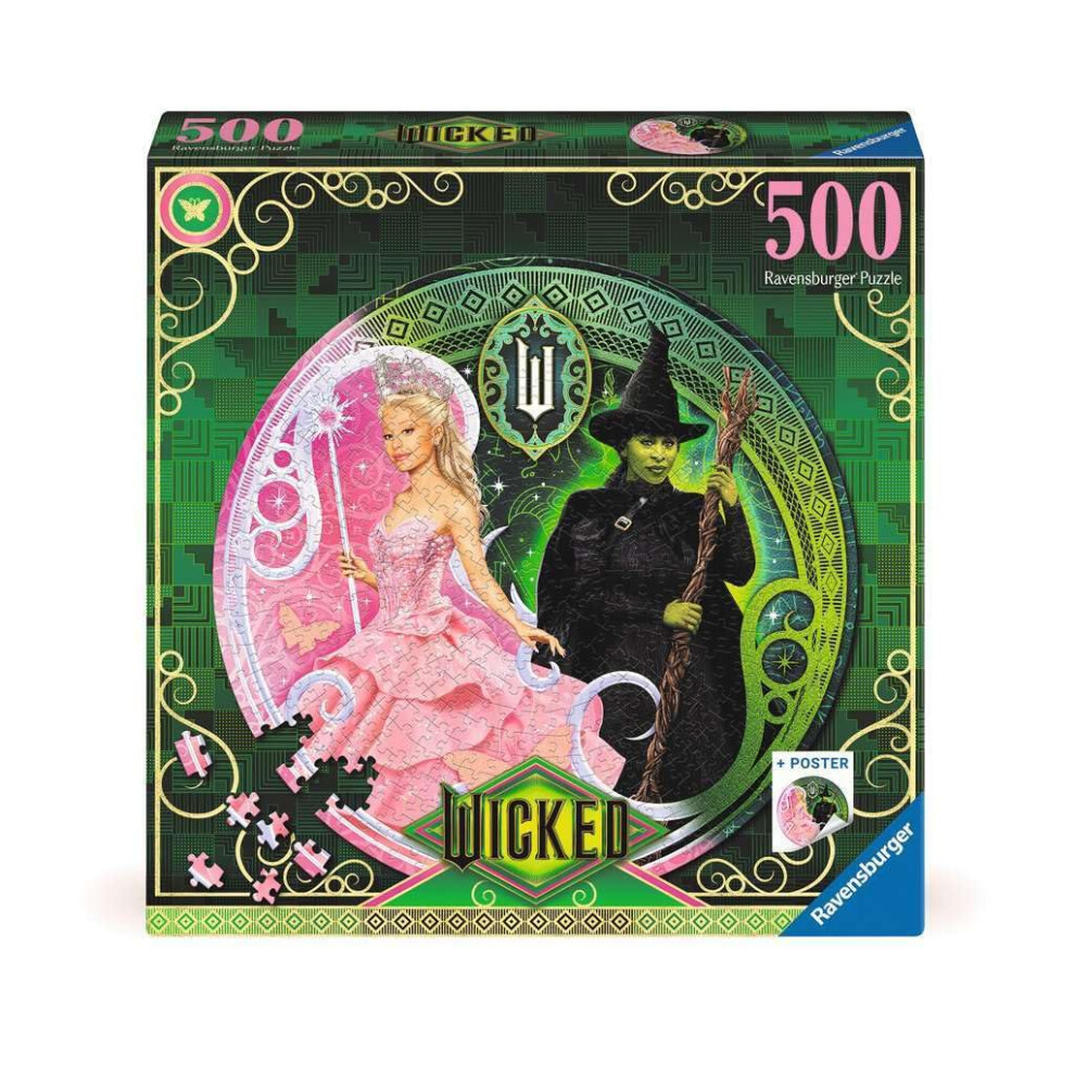 Ravensburger Wicked The Movie Circular Jigsaw Puzzle (500 Pieces)