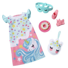 Barbie: Abbigliamento My First Barbie, Fashion Pack per Bambole da 13,5 pollici, Pigiami e Pantofole