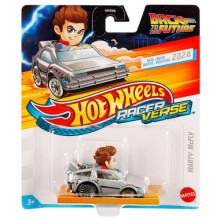 Hot Wheels Racer Verse Veicolo giocattolo in scala 1:64 Marty McFly Ritorno al futuro
