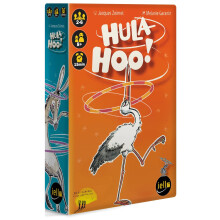 IELLO: Hula Hoo - Roligt festspel, kortkastning, djurtema, lätt att lära, familj 8+, 2-6 spelare, 15 min