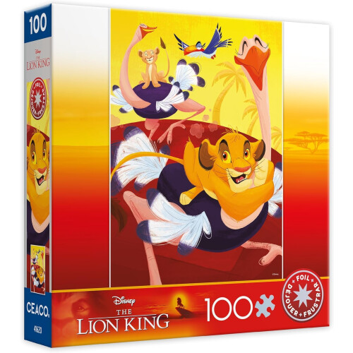 Ceaco Puzzle da 100 pezzi con lamina di razza di struzzo