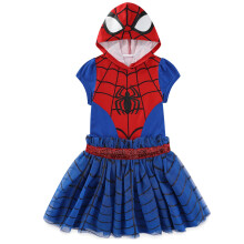 Marvel Spider-Man Meisjes Hoody Tulle Cosplay Jurk voor Peuters en Kinderen