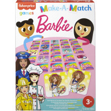 Gioco di Carte Make-A-Match Barbie Fisher-Price con Tema Barbie per 2-4 Giocatori