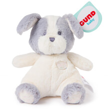 GUND Baby Oh So Snuggly Littles Welpe, Hund, kleine Stofftiere, Hundestofftier, Plschtiere fr Suglinge und Kleinkinder, Wei/Grau, 7