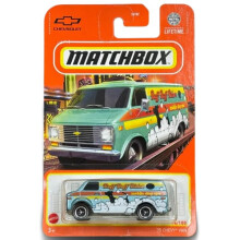 Matchbox '75 Chevy Van w skali 1:64 Diecast Green 14/100