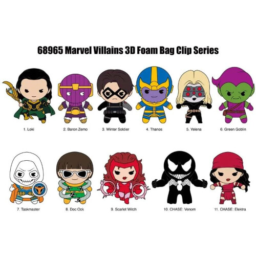 Marvel Marvel Monogram Schurken 3D Schuif Clip