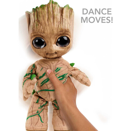 Mattel Mattel Marvel Plush, Groovin Groot Μιλώντας & Χορευτικό Κουκλάκι από τη σειρά I Am Groot 2