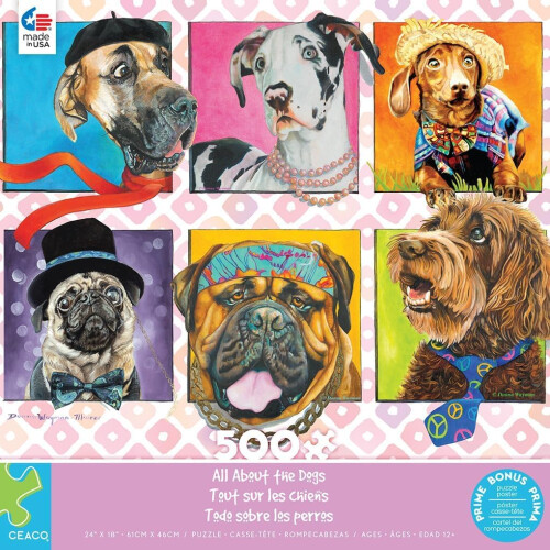 Ceaco - Tutto sui cani - Puzzle da 500 pezzi 1