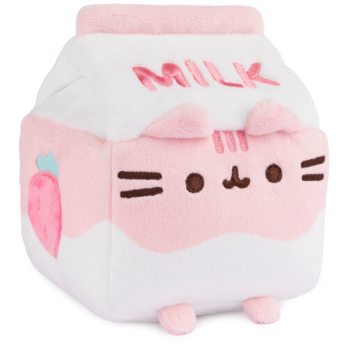GUND Pusheen Sips Plush (Strawberry Milk) 2