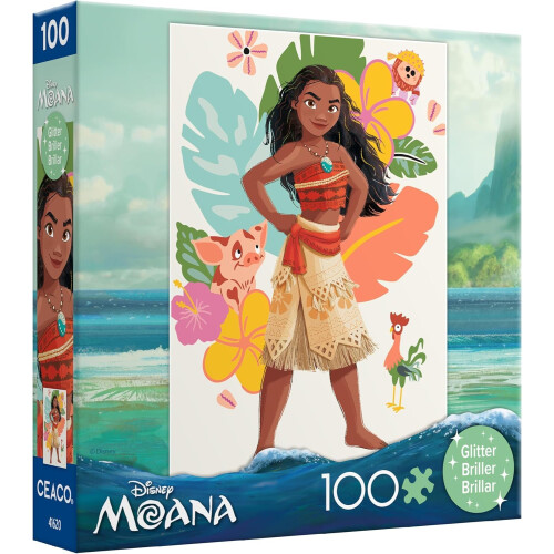 Ceaco - Disney - Moana - Puzzle Glitter - Puzzle da 100 pezzi 2