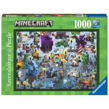 Ravensburger Minecraft puzzel van 1000 stukjes voor volwassenen en kinderen | Unieke Softclick-technologie | Meeslepende Minecraft-beelden | Ideaal v