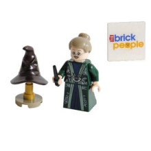LEGO Harry Potter: Professor McGonagall Minifigur mit Zauberstab und Sprechender Hut