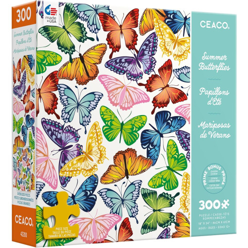 Ceaco - Farfalle estive - Puzzle oversize da 300 pezzi 2
