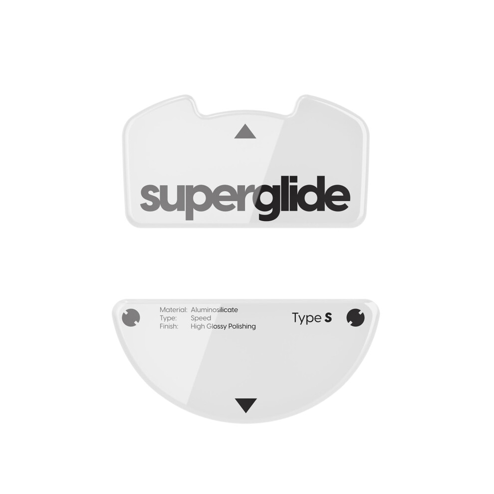 Photos - Mouse Superglide Glass Skates - Super Smooth Glide Polished Round Edge Super Fast Gaming Feet with Durable Sole for Ra
