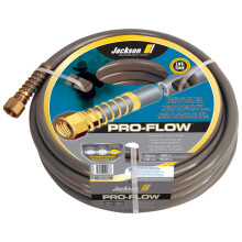 Jackson 4003600 PVC Pro-Flow professionele slang voor zwaar gebruik, 5/8 inch x 15,5 meter grijs