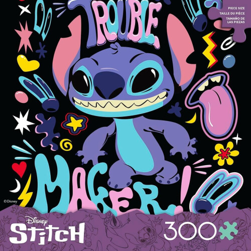 Ceaco - Disney - Stich - Trouble Maker - Legpuzzel van 300 extra grote stukken 1