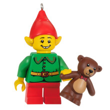 Hallmark Keepsake Kerstornament 2021 Lego Elf en Teddy Minifiguur