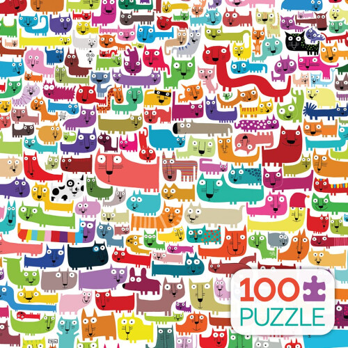 Ceaco - Gatti Colorati - Puzzle da 100 pezzi 1