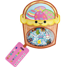 BIZYBOO Easter Egg Busy Bag Scavenger Hunt Rejtett trgyak keresse rzkszervi egyezo jtk gyerekeknek 2 ves kortl (Easter Egg Basket)