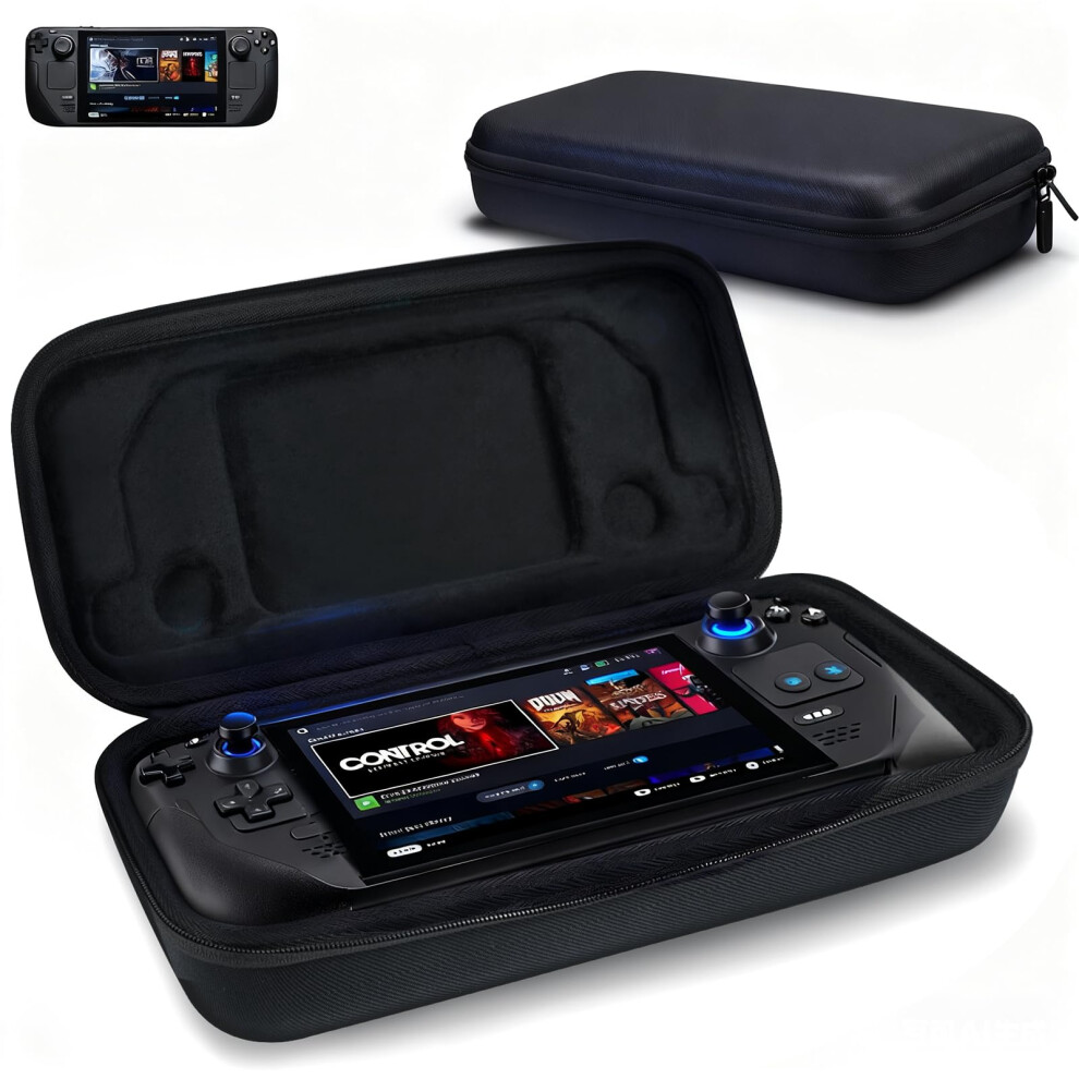 Melosync Carrying Case Compatible With Steam Deck/Steam Deck Oled Protective Hard Shell Travel Case For Steam Deck Console & Accessories 762765068540