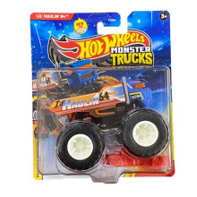 Hot Wheels Monster Trucks Lil' Haulin' 64 Freestyle Wreckers 2/12 Include auto schiacciata pressofusa