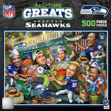 Puzzle da 500 pezzi con licenza ufficiale MasterPieces - Seattle Seahawks All Time Greats NFL Jigsaw Puzzle per adulti e famiglie 18""x24""