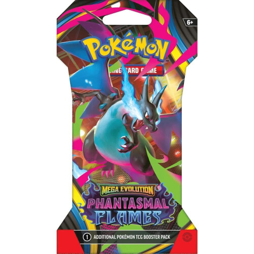 Pokémon Pokemon TCG: Mega Evolution Phantasmal Flames Sleeved Booster Pack - 10 Kaarten